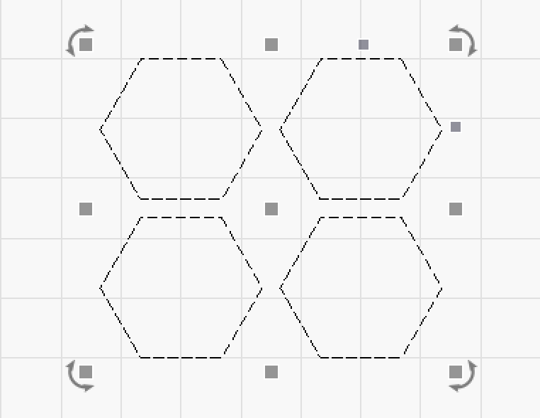 Ungrouped Objects Selected