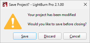 New File warning
