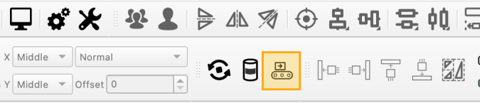 The Split Marking conveyor icon in the Modes Toolbar