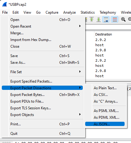 Wireshark Stop