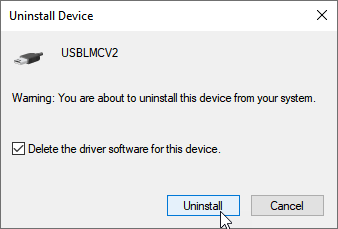 Really uninstall device