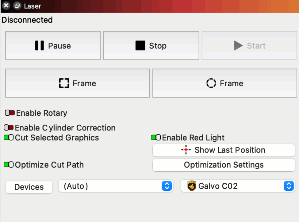 Laser Window Changes