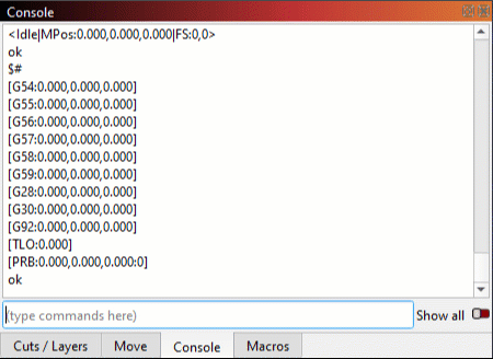 GRBL Settings Request