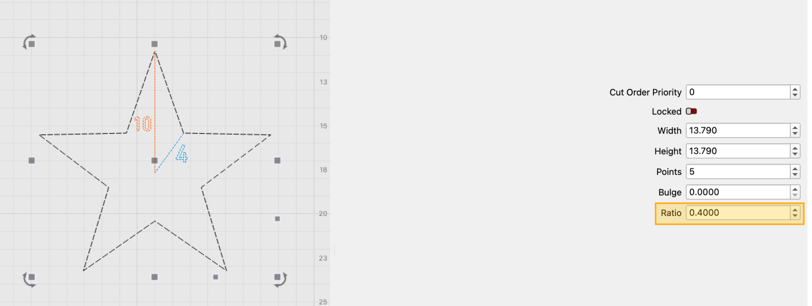 Ratio of a Star