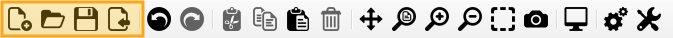 File Management options in Main Toolbar