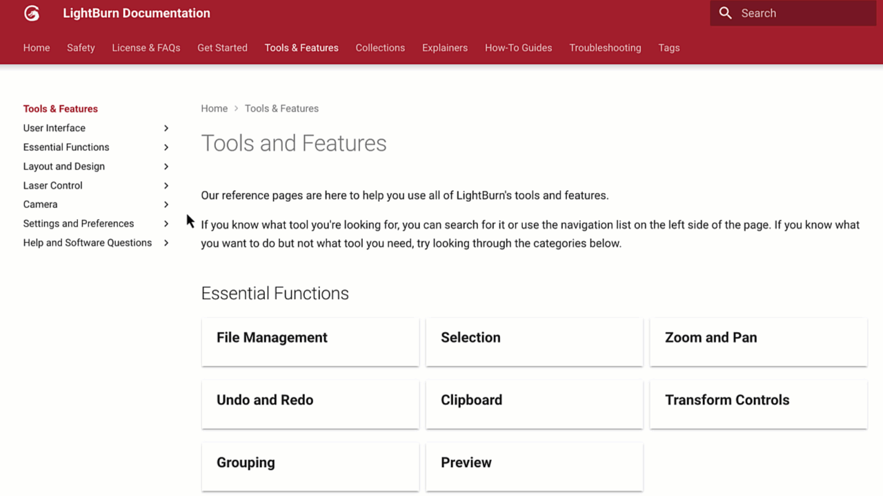 Navigating Tools and Features