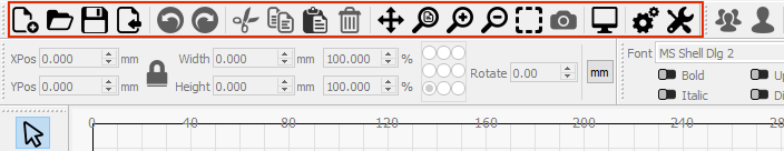 Main Top Toolbar