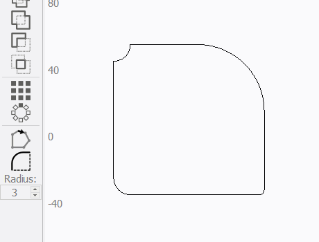 Remove and edit radius