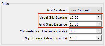 Grid Snap Settings