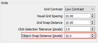 Object Snap Distance