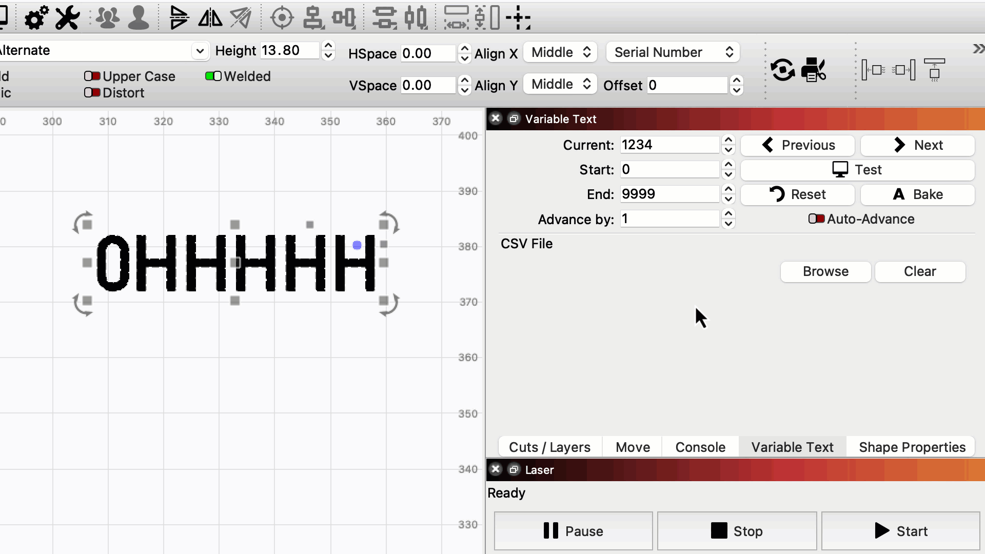 Serial Number example